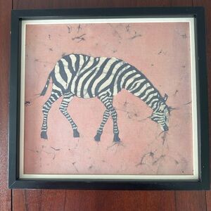 Authentic Zebra Batik Art from Africa